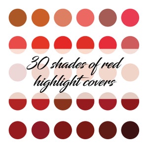 30 Instagram Highlight Covers | Shades of Red | Highlight Icons | Instagram Story | Abstract & Solid Colours | IG Story Highlights
