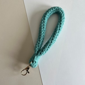 Muñequera de ganchillo / Llavero de ganchillo / Clip de monedero / Clip de billetera / Cordón / Estilo boho / Accesorios de coche de ganchillo / Regalo de maestro /