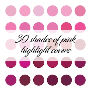 30 Instagram Highlight Covers | Shades of Pink | Highlight Icons | Instagram Story | Abstract & Solid Colours | IG Story Highlights