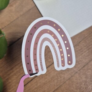 Vinyl Sticker, Regenbogen mit Gold, matt oder glänzend | Made in Switzerland