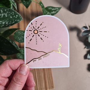 Vinyl Sticker, you are enough, matt oder glänzend | Made in Switzerland