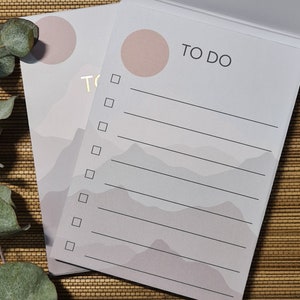 To do list | Tear-off notepad | Boho style notepad | Handmade stationery | Gift for mom | Made in Switzerland