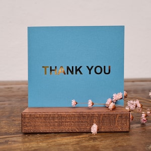 Tarjeta de agradecimiento | Tarjeta laminada Un poco de atención | Tarjeta colorida | Sólo di gracias | Hecho en Suiza