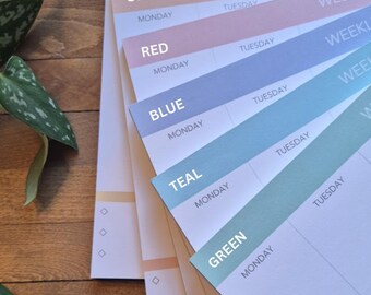 A4 weekly planner notepad for all your tasks during the week | Made in Switzerland