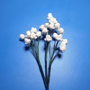 Edible baby&#39;s breath 3 sprigs. Fondant gum paste Gypsophilia flower