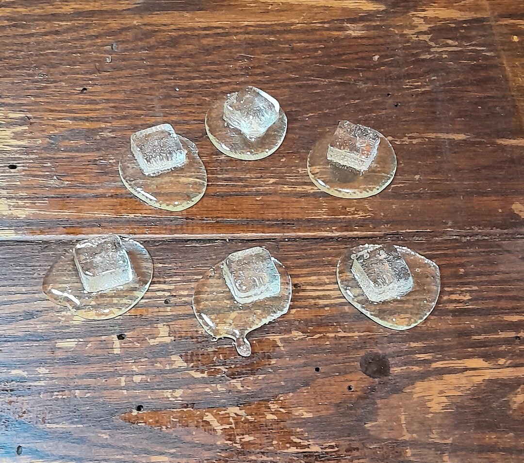 6 Isomalt Melted Mini Ice Cubes Cake Topper Etsy