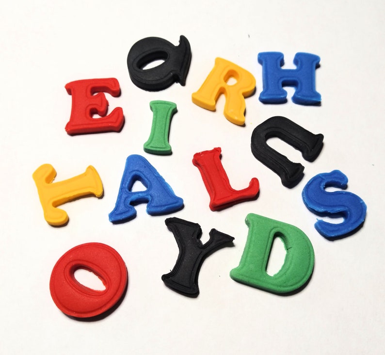Fondant / Gum Paste Letters Cake Toppers. Edible Letters Cake Etsy