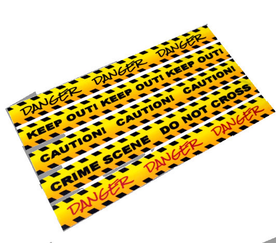 Edible Flexible Crime Scene Tape Precut Caution Tapes Etsy