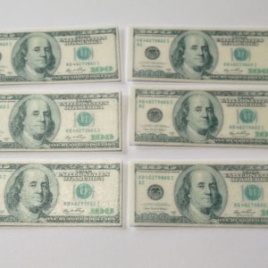 edible money 100 dollar bill from wafer paper actual size etsy ireland