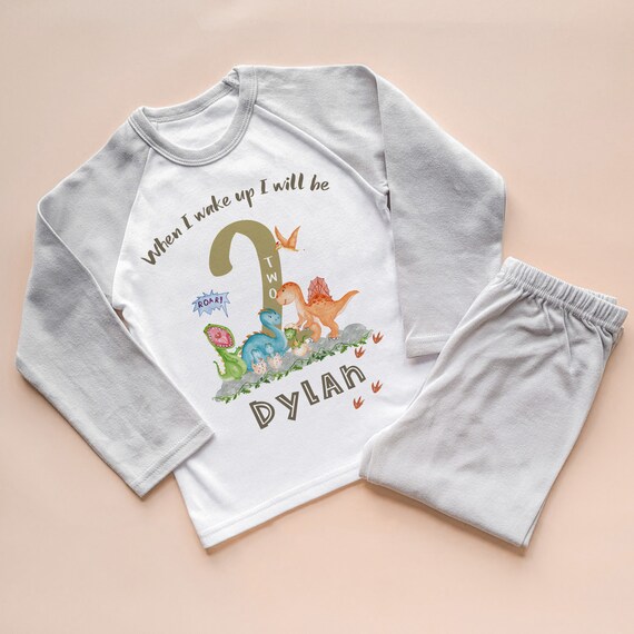 I Wake Up Personalised 2nd Birthday Pyjamas Personalised Second