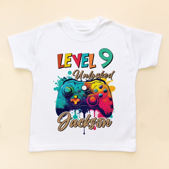 Cute 9th Birthday Gamer Gift 9 Year Old Level Unlocked Shirt Cute 9th Birthday Gamer Gift 9 Year Old Level Unlocked Shirt
