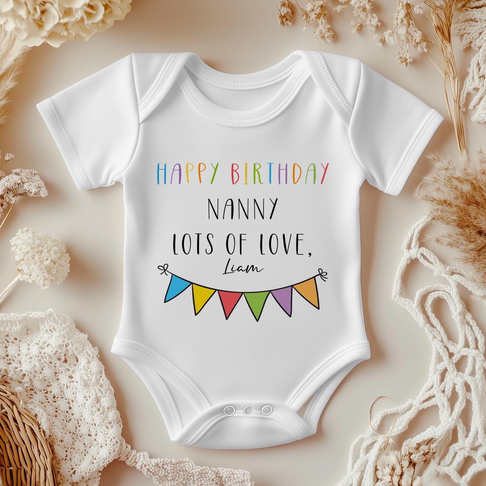 Hand Pick By My Nana In Heaven Baby Grow Vest Bodysuit Boys Girls Cute And Cool Baby Bodysuit Cute Natural Baby Onesie Trendy Baby Clothes - Foto 9