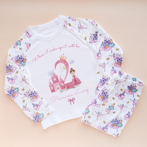 2nd Birthday Personalised Pyjamas Set - Princess Theme Pyjama - Second Birthday PJs