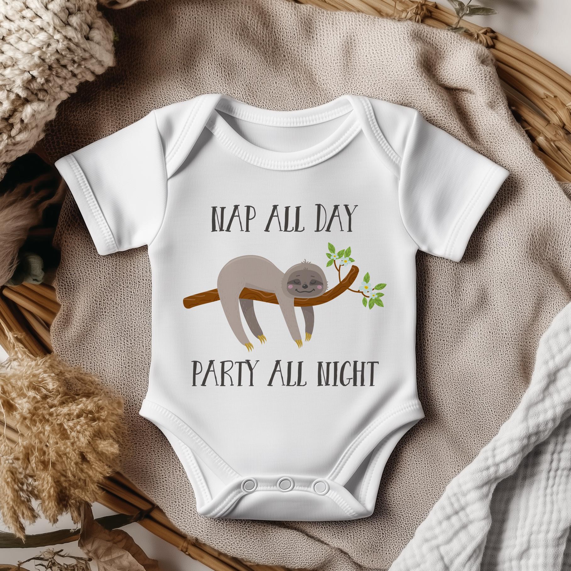 Funny Quote Sloth Baby Vest Funny Baby Onesie Sloth Quote Baby Bodysuit  Baby Shower Gift Newborn Baby Gift Idea