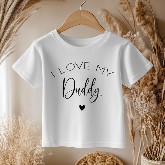 I Love My Daddy Kids Shirt - Me and Daddy Toddler Tee - Children Dad T-Shirt - Father's Day Gift - Best Daddy Kids Top