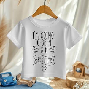 Promoted to Big Brother T-Shirt, Boy Going To Be Reveal Tee, New Baby Gift