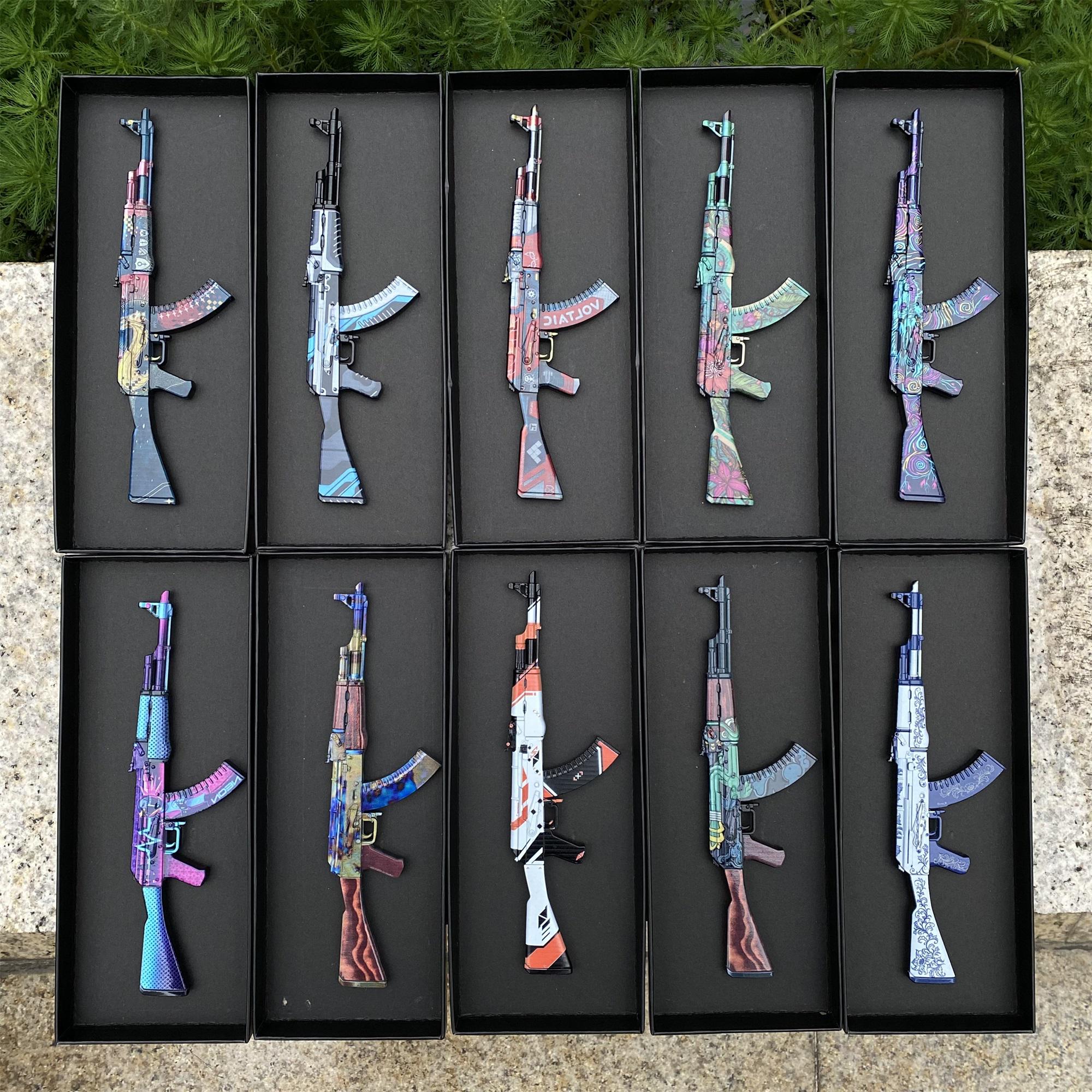 Rare Skin Ak-47 Collection Tiny Metal CS2 AK47 Craft CSGO Gamer