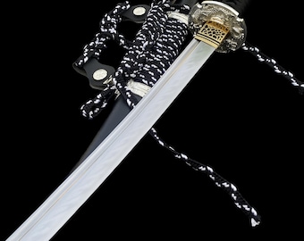 Handmade High Quality Carbon Steel Katana Black Blade Samurai Sword Full Tang Katana Japanese Sword