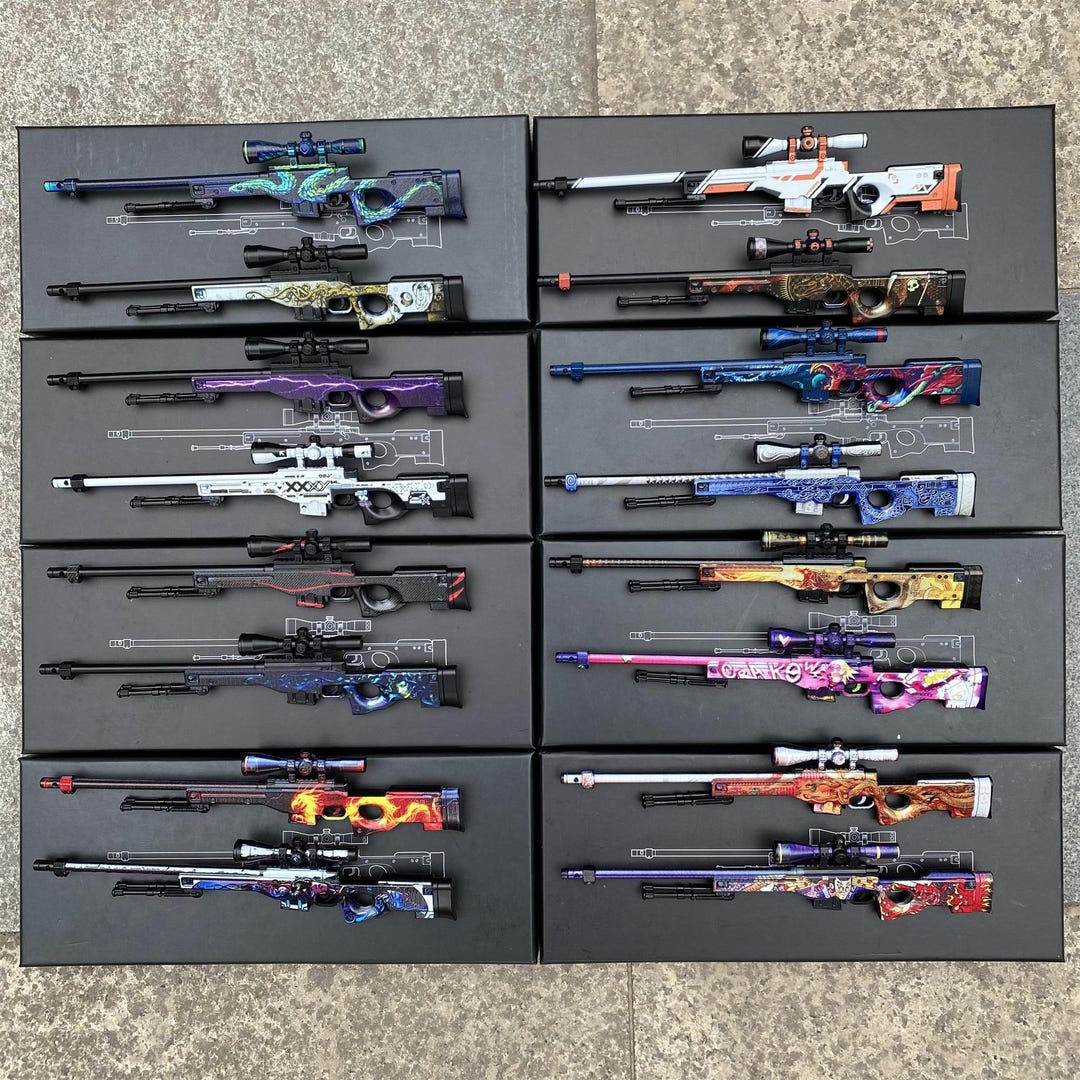 Hot Skin CSGO AWP Metal Tiny Gun Lore Gungnir Asiimov Crakow Neo-noir ...