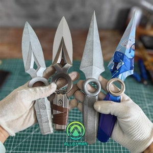 Handmade Jett Knife Jett Kunai Go Volume No 1 Metal Full Size Replica Cosplay Prop Blunt Blade Gamer Gift 2 in 1 Pack Special Offer