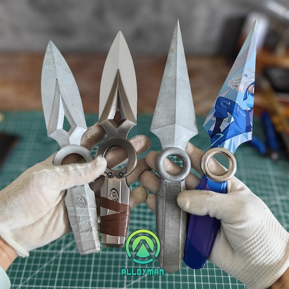 VALORANT ナイフ　ジェットのクナイ　VCT23ナイフ　コスプレ　ヴァロ Handmade Jett Knife Jett Kunai Go Volume No 1 Metal Full Size