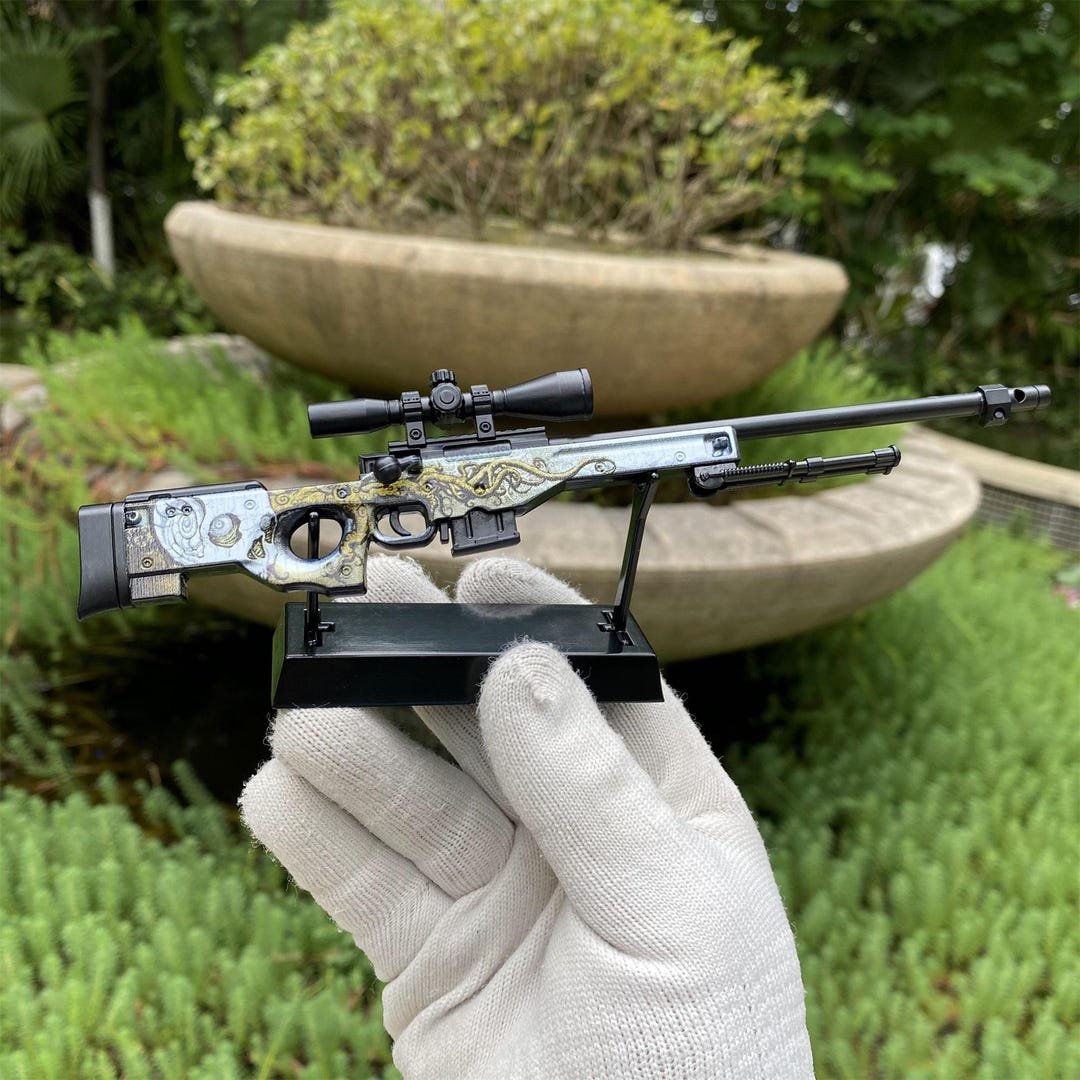 CS2 AWP Worm God Miniature CSGO Worm Gun Awm Sniper Rifle Tiny Gun ...