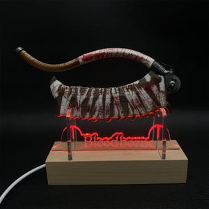Metal Bloodborne Saw Cleaver Mini Replica Fatanstic Bloodborne Game Room Decoration Lighting Up Nighting Light Fan Art For Display