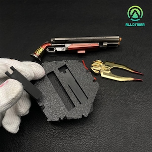 Fucile da caccia Super Shotgun dipinto a mano, 15 cm/5,8" in miniatura in metallo, replica fatta a mano del fucile da caccia Super Shotgun, con supporto, regalo per lui immagine 7