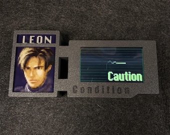 3D Printed Resident Evil Series Classical Health Condition Bar Interactive Leon RE Series Hot Character Status Screen