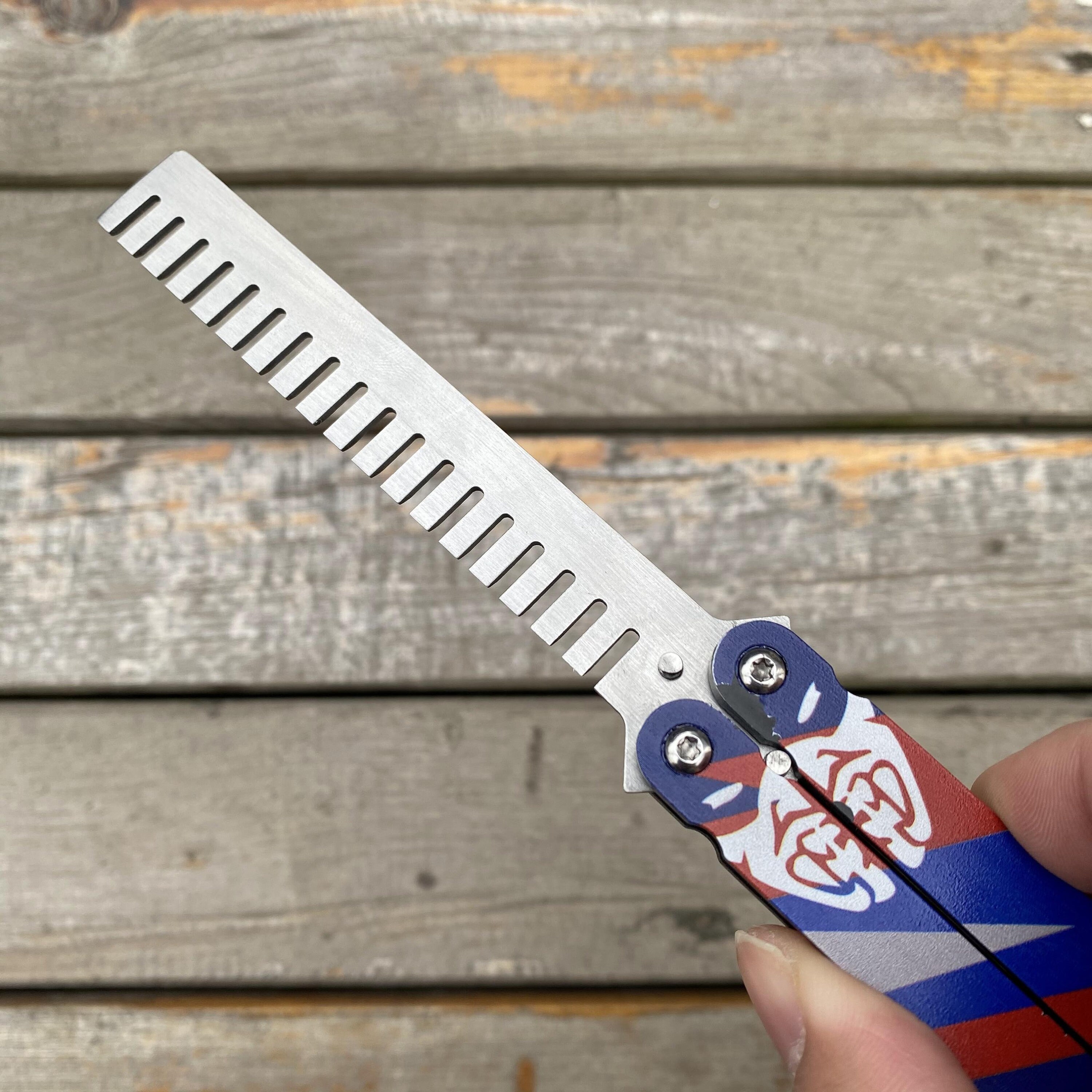 Yoru Knife Yoru Comb Stainless Steel Butterfly Trainer Etsy Ireland