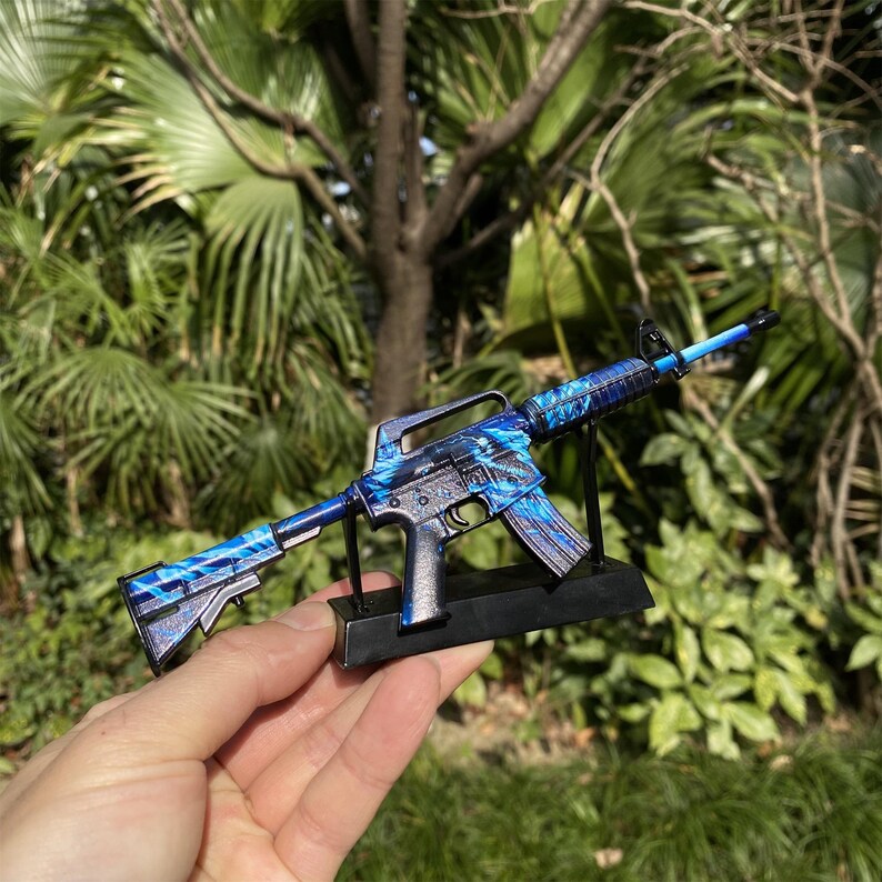 CSGO 3D Printed Skin Nightmare M4A1-S Tiny Gun Metal Craft Game Art ...