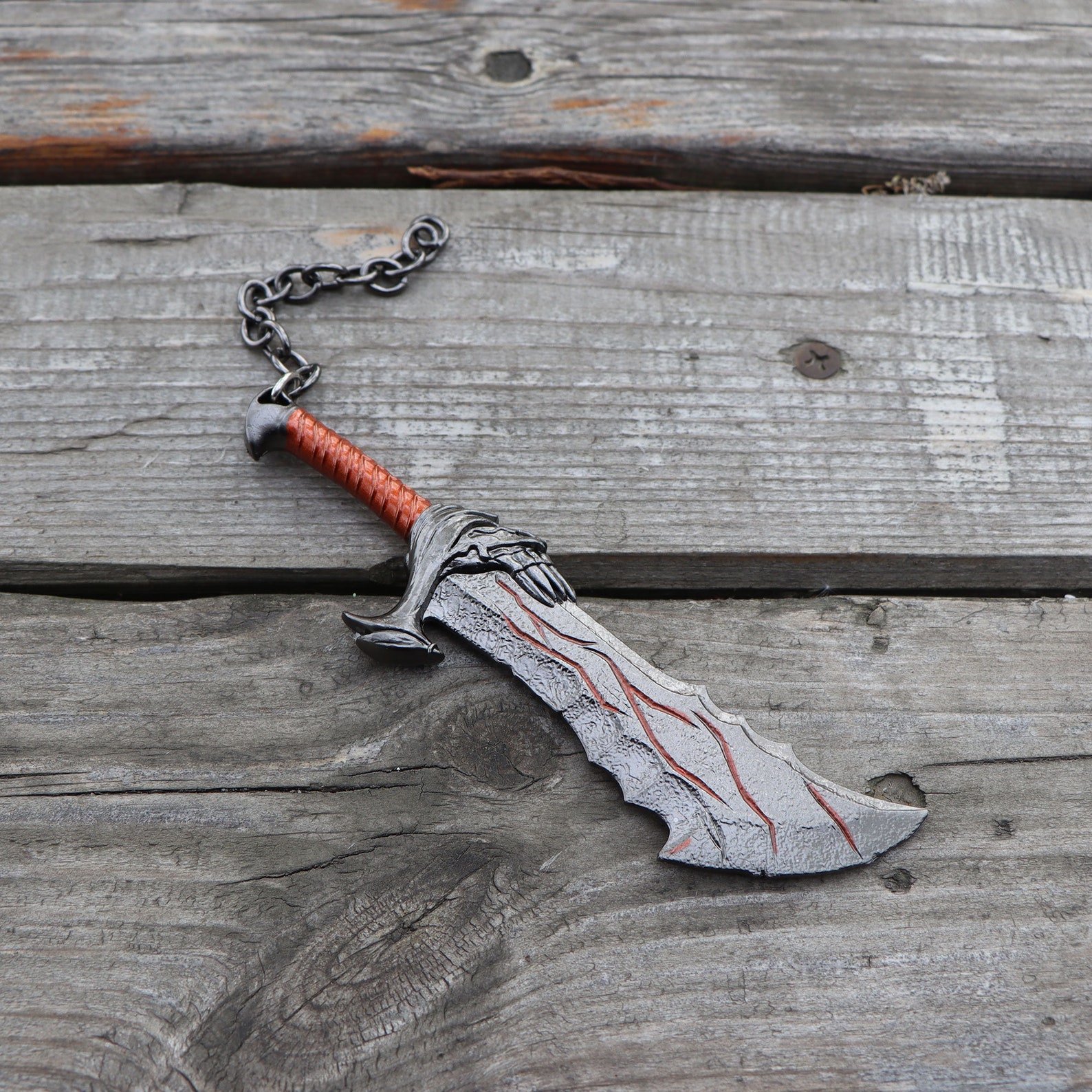 God of War Kratos Chaos Blades Metal Mini Replica Kratos Sword Etsy UK