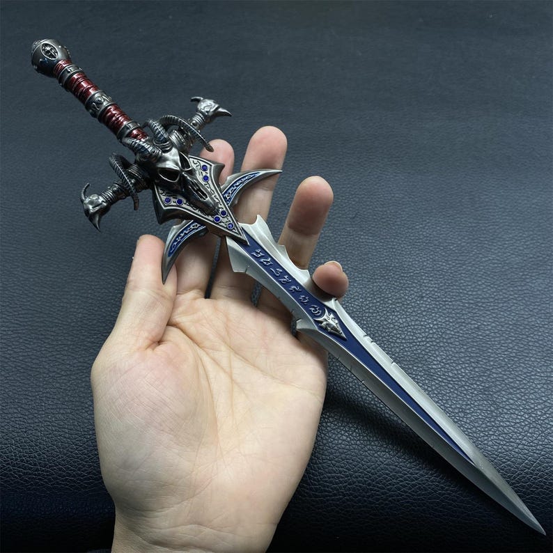 Lich King Arthas Frostmourne Sword Metal Miniature For Game Room Decoration 30CM/11.8" With Display Holder Frostmourne Only