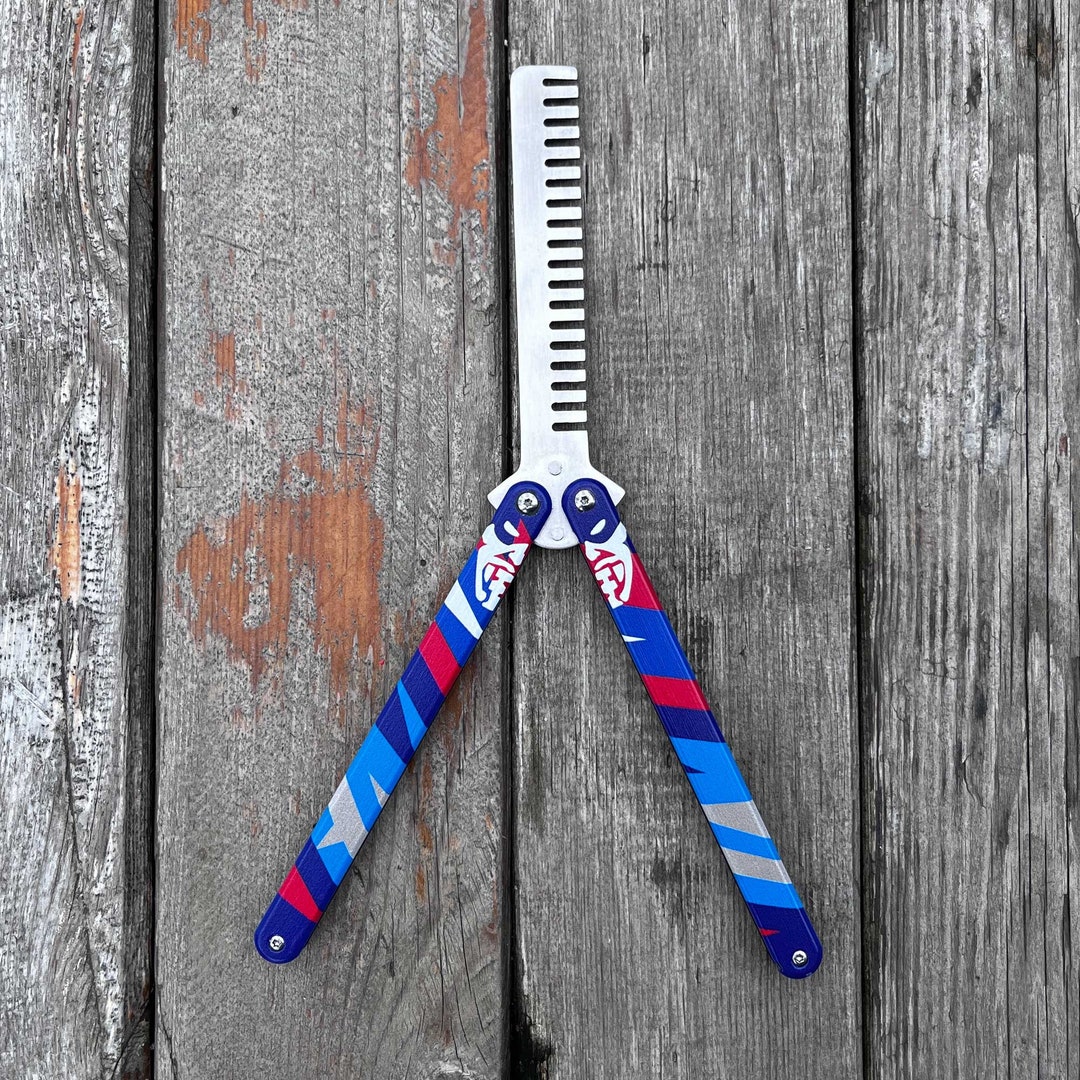 Yoru Knife Yoru Comb Stainless Steel Butterfly Trainer Etsy