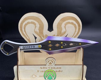 Handmade Purple Wraith Heirloom Luminous Wraith Knife Purple Blade Wraith Kunai Cosplay Prop With Lighting Effect During Night Gamer Gift