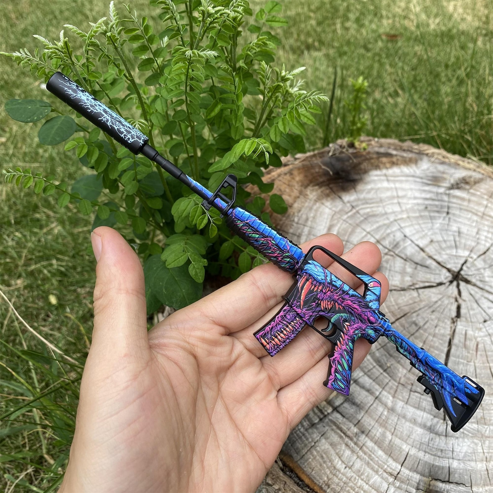 Tiny CSGO M4A1-S Hyper Beast Metal Craft CS2 Game Room Decoration PC ...