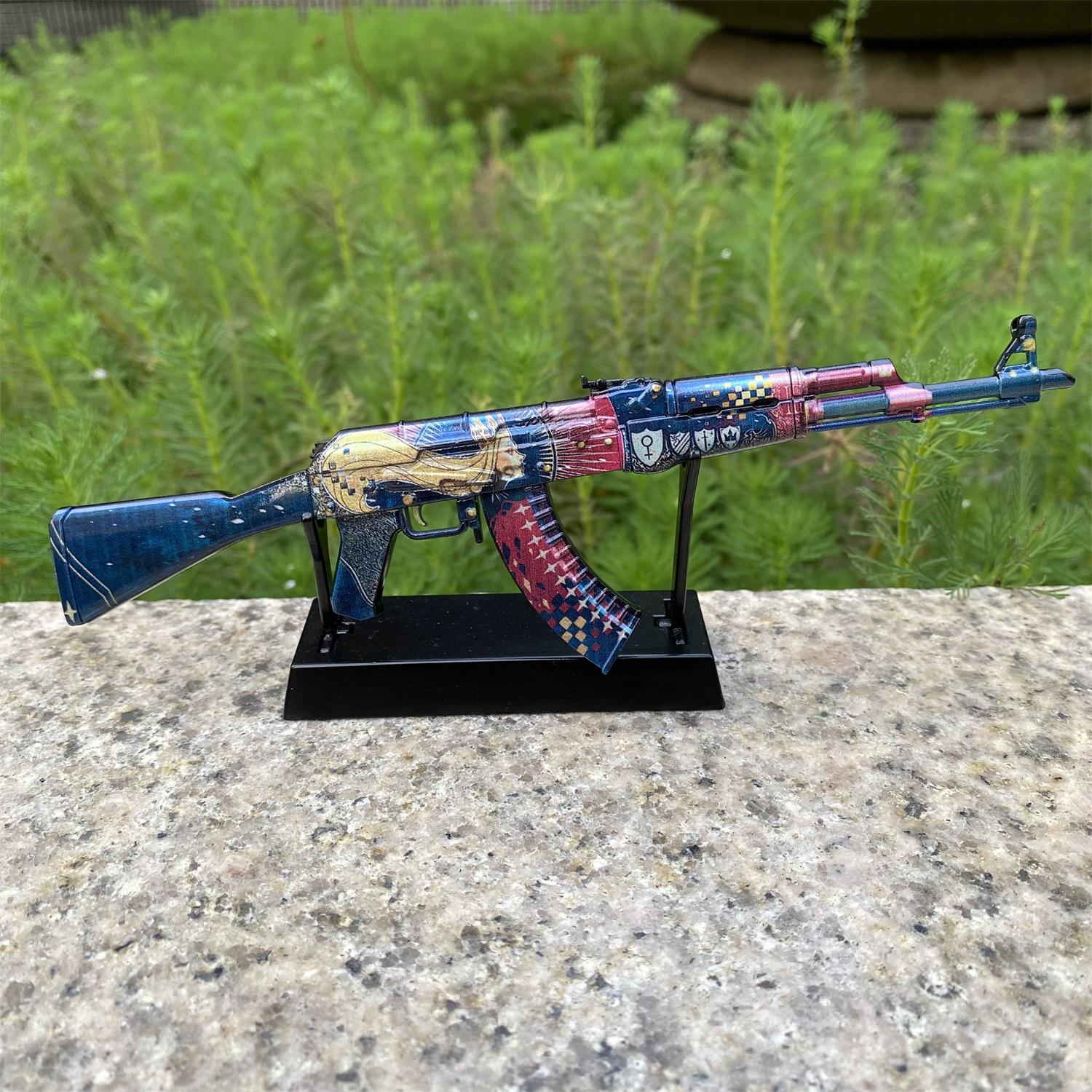 Tiny Metal CS2 AK47 the Empress Miniature Small CSGO Ak-47 Gamer