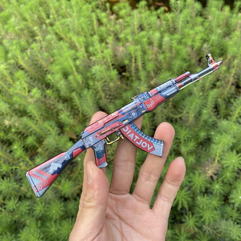 Tiny CS2 AK47 Bloodsport Miniature CSGO AK47 Gamer Christmas Gift for ...