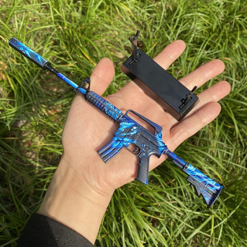 CSGO 3D Printed Skin Nightmare M4A1-S Tiny Gun Metal Craft Game Art ...