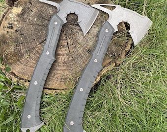 Resident Evil 9 Leon S Kennedy Axe High-Quality Handmade Leon Axe 40CM/15.7" 8Cr Steel Camping Axe