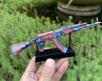 Tiny CS2 AK47 Bloodsport miniatuur CSGO AK47 gamer kerstcadeau voor verzameling
