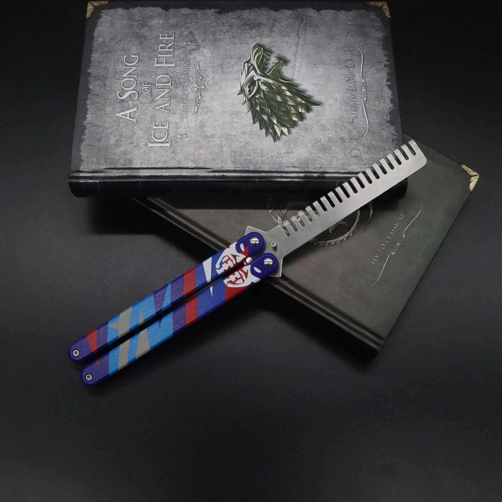 Yoru Knife Yoru Comb Stainless Steel Butterfly Trainer Etsy Canada