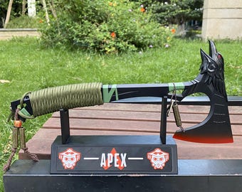 Metal Full-Size Bloodhound Axe Handmade Apex Heirloom Raven Bite Replica Real Parachute Rope Wrapped Handle With Metal Pendants