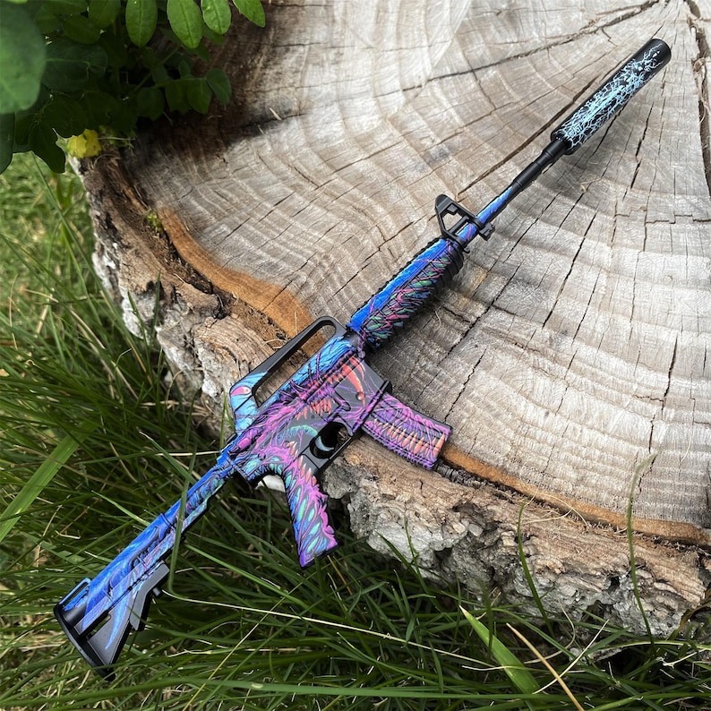 Tiny CSGO M4A1-S Hyper Beast Metal Craft CS2 Game Room Decoration PC ...