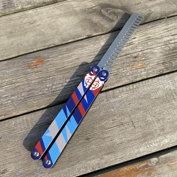 Yoru Knife Yoru Comb Stainless Steel Butterfly Trainer Flippable Cosplay Prop Game Collection