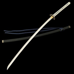 130CM Vergil&#39;s Yamato Tachi DMC5 Yamato Katana Lengthening Version Japanese Samurai Sword Manganese Steel Blade Katana For Collection