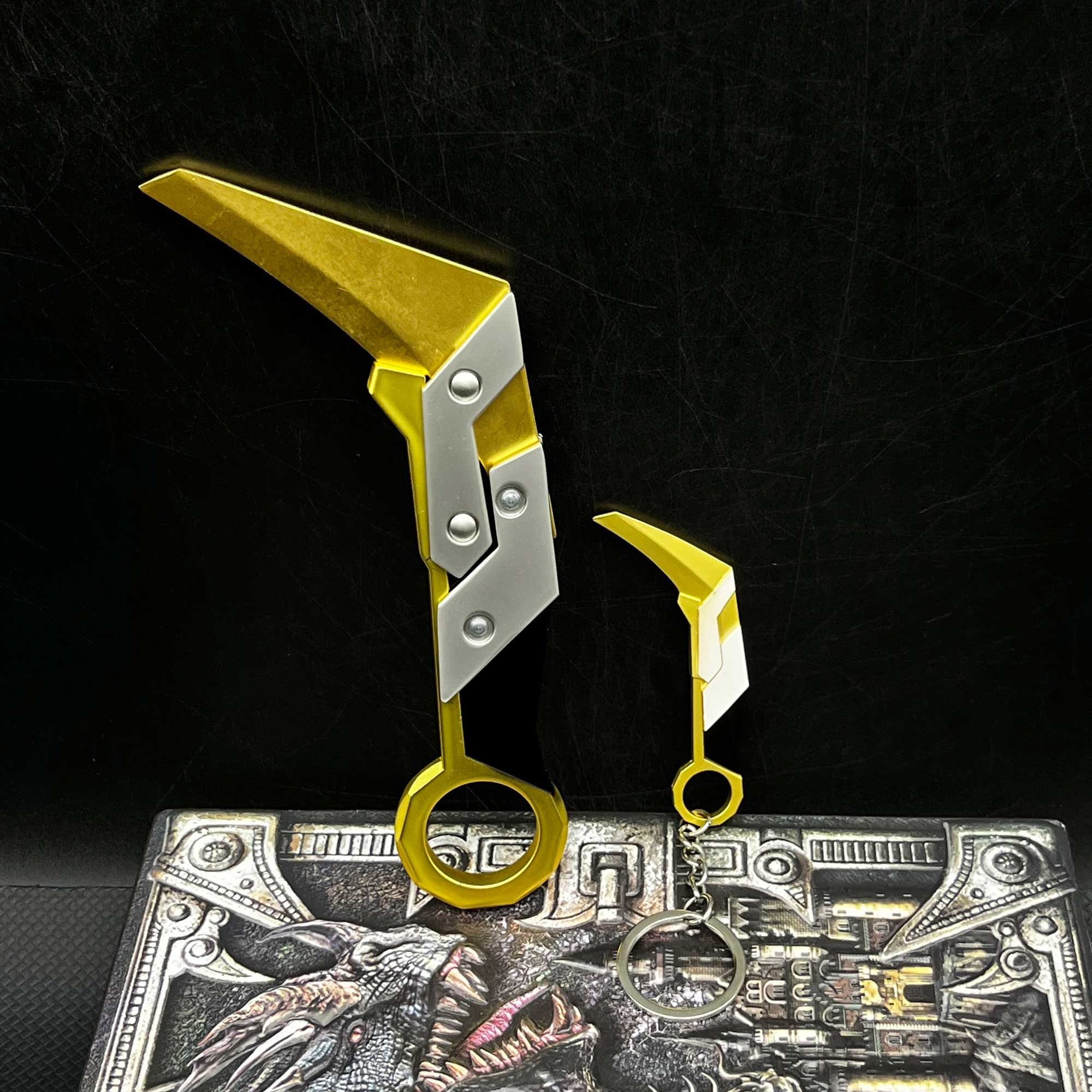 Porte-clés Arme de Jeu de Valorant, 9cm, Vandal Prime, Karambit