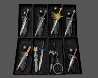 Spada Master forgiata a mano, Rasoio Dagon, Spada della Guardia Reale, Spada Pungolo, Spada Geralt, Spada Vichinga, Pugnale d'acciaio di Skyrim per collezione