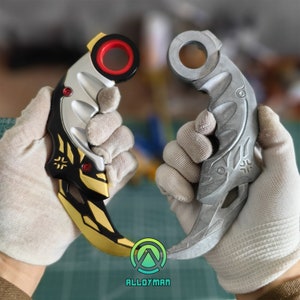 Handmade Champions Karambit Metal Champion Karambit Knife Karambit Trainer Blunt Blade High-end Replica Val Collection Gamer Gift With Satnd