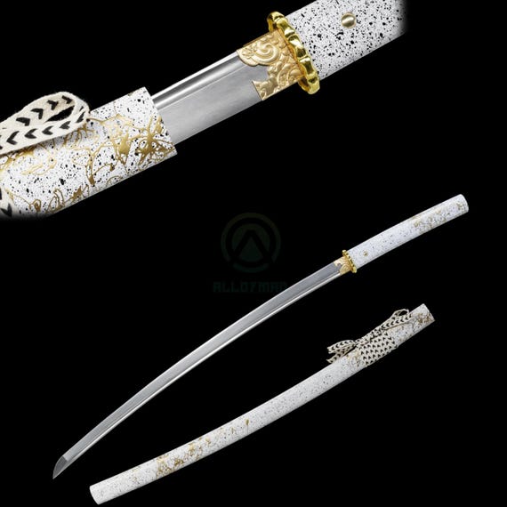 Ghost of Yōtei Gilded Dawn Katana GOY Samurai Sword Carbon Steel
